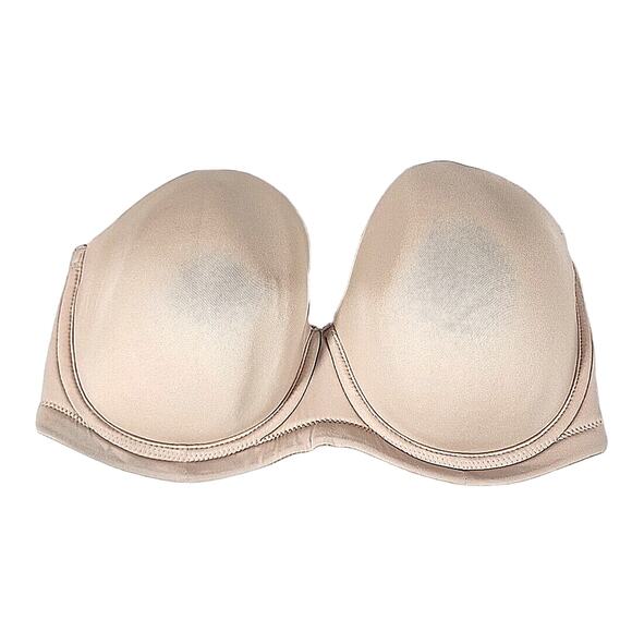 Wacoal 34DDD Bra Beige 854119 Red Carpet Convertible Strapless No Straps - Picture 1 of 6